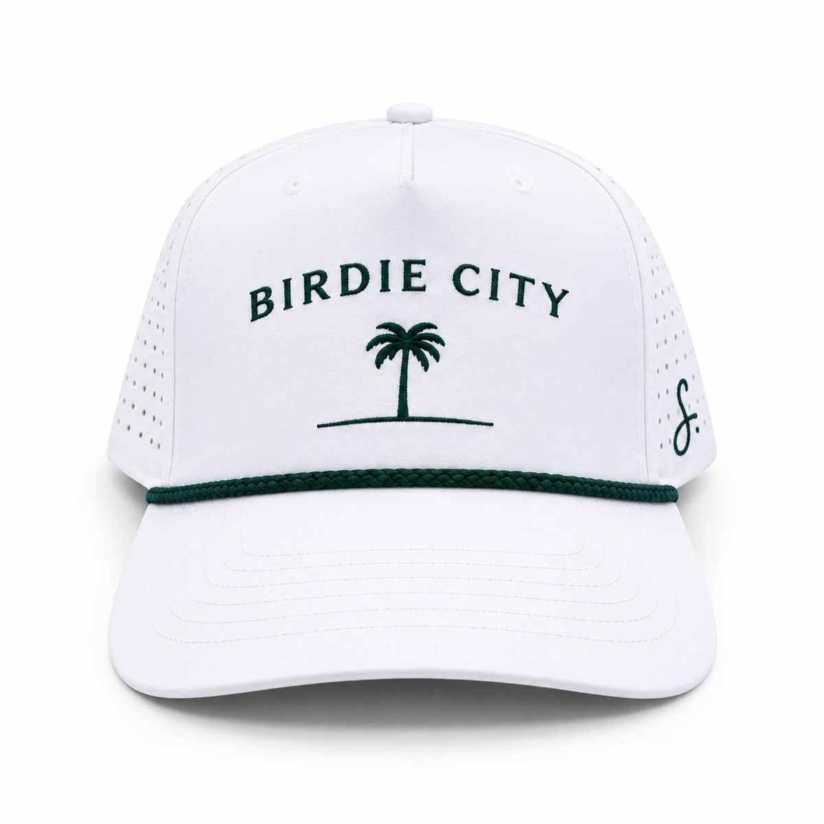 Birdie City Hat front view on white background